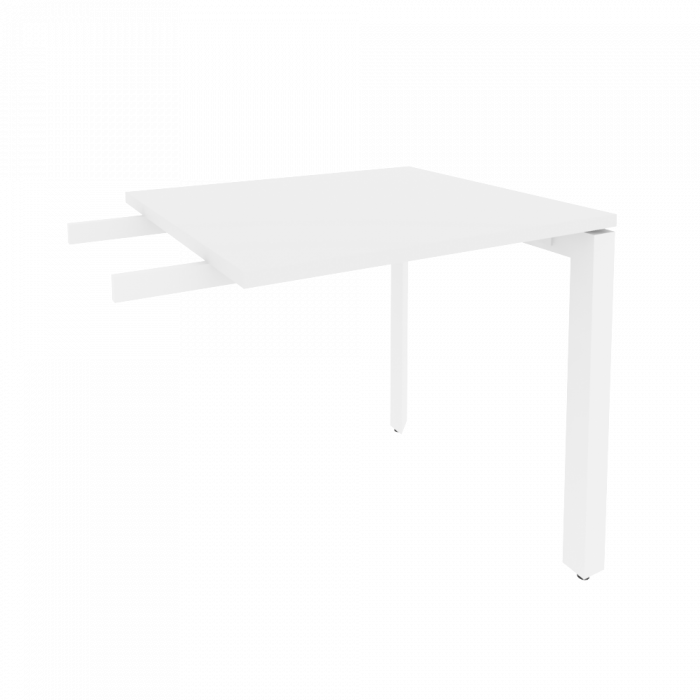 Onix Брифинг-приставка на П-образном м/к O.MP-BR-7 Белый Бриллиант/Металл Белый 780*720*750