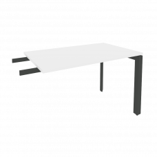 Onix Брифинг-приставка на П-образном м/к O.MP-BR-11 Белый Бриллиант/Металл Антрацит 1180*720*750