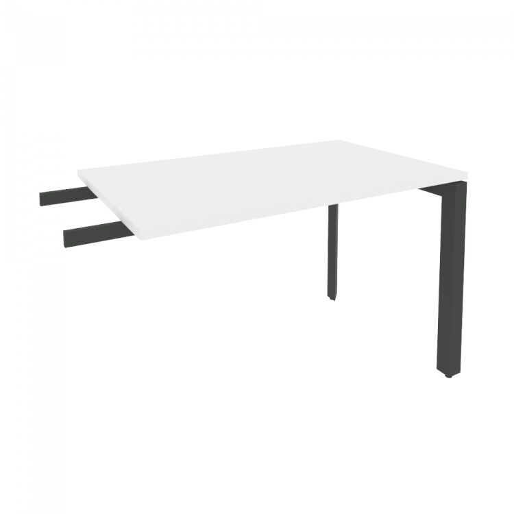 Onix Брифинг-приставка на П-образном м/к O.MP-BR-11 Белый Бриллиант/Металл Антрацит 1180*720*750