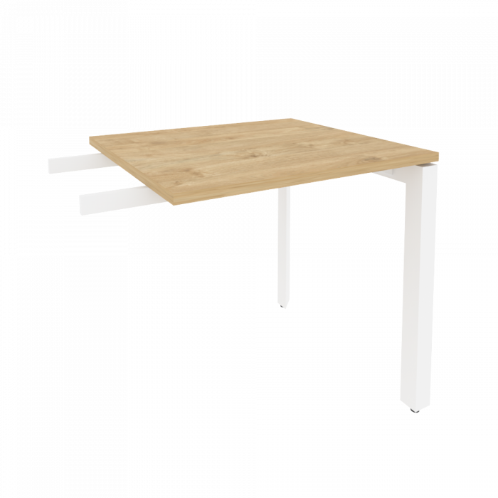 Onix Брифинг-приставка на П-образном м/к O.MP-BR-7 Тиквуд Светлый/Металл Белый 780*720*750