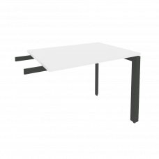 Onix Брифинг-приставка на П-образном м/к O.MP-BR-9 Белый Бриллиант/Металл Антрацит 980*720*750