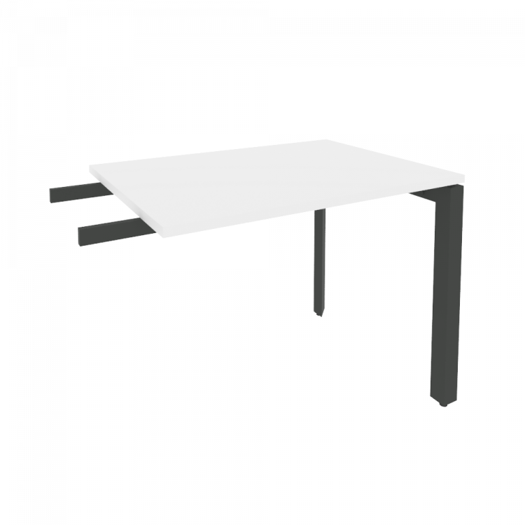 Onix Брифинг-приставка на П-образном м/к O.MP-BR-9 Белый Бриллиант/Металл Антрацит 980*720*750