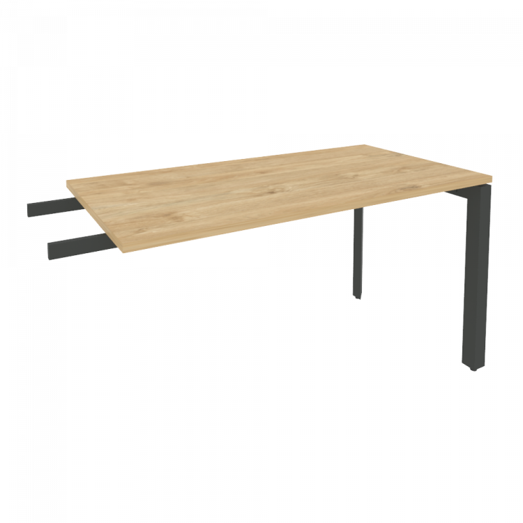 Onix Брифинг-приставка на П-образном м/к O.MP-BR-13 Тиквуд Светлый/Металл Антрацит 1380*720*750