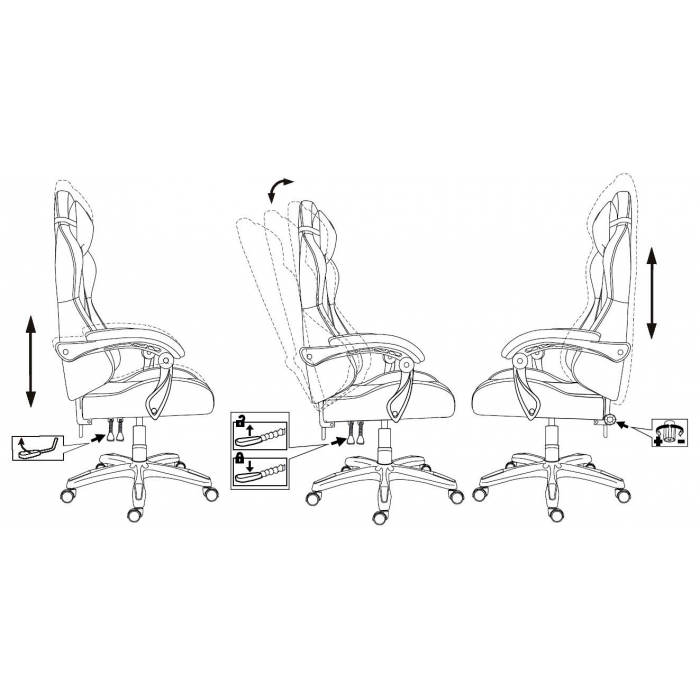 Кресло игровое Zombie Fortuna 1