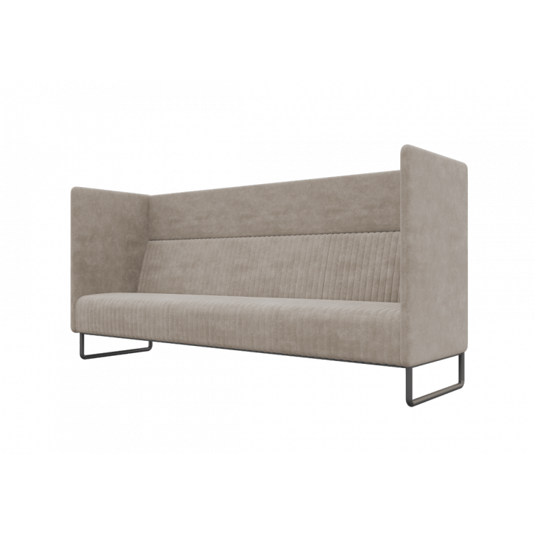 Bronks Диван трехместный BROS-3 Pallada 03/Металл Черный 2100*760*1180