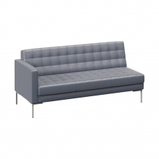 Forest Секция с подлокотником трехместная FR-SP-03 (R) Oregon 17/Металл Серый 1850*800*840