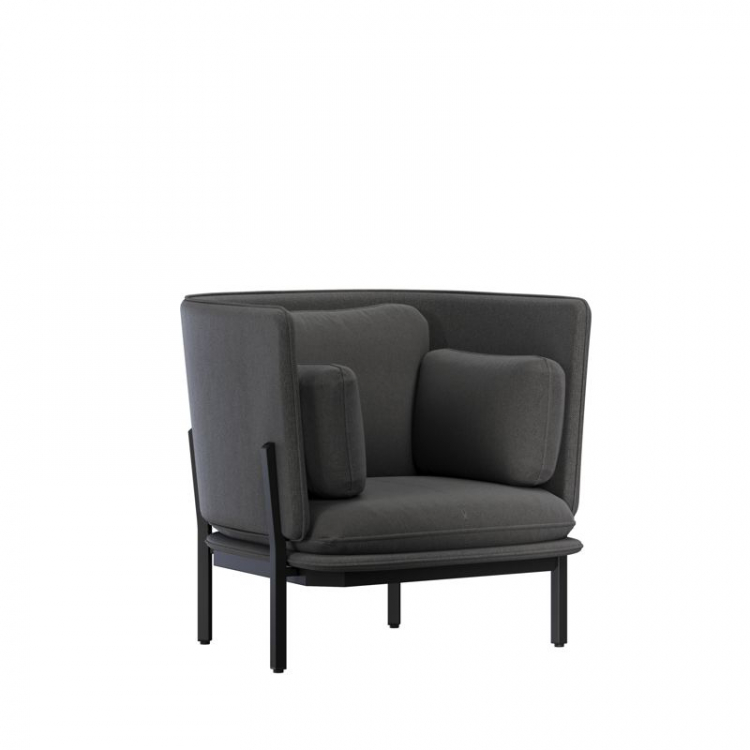 Stato Диван одноместный с низкой спинкой STA-01L Verona 66/Металл Черный 970*850*855