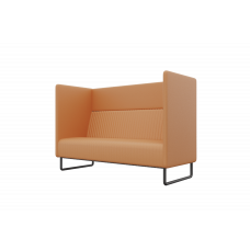 Bronks Диван двухместный BROS-2 Nappa 490/Металл Черный 1715*760*1180