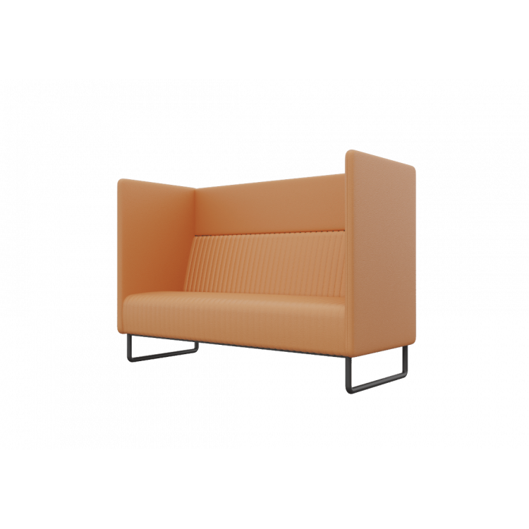 Bronks Диван двухместный BROS-2 Nappa 490/Металл Черный 1715*760*1180