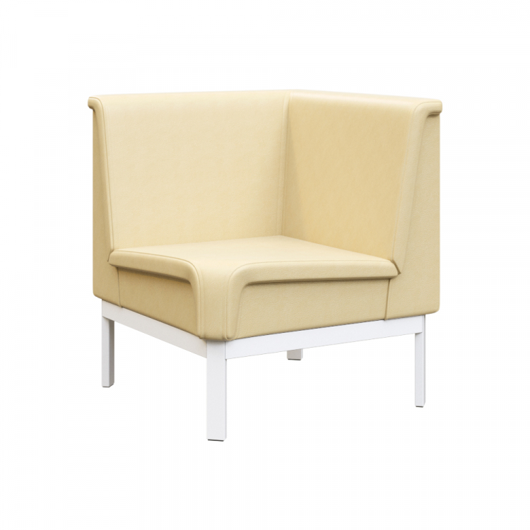 Module Диван угловой MD.U1 Oregon 11/Металл Белый 700*700*800