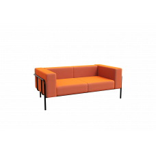 Flex Диван двухместный FLX-2 Velvet Lux 72/Металл Черный 1750*915*690