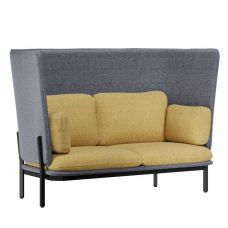 Stato Диван двухместный с высокой спинкой STA-02 Matrix 543/Matrix 994/Металл Черный 1820*900*1200