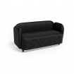 Mons Диван двухместный MNS-02 Velvet Lux 12/Металл Черный 1500*700*740