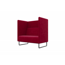 Bronks Диван одноместный BROS-1 Teddy 644/Металл Черный 1050*760*1180