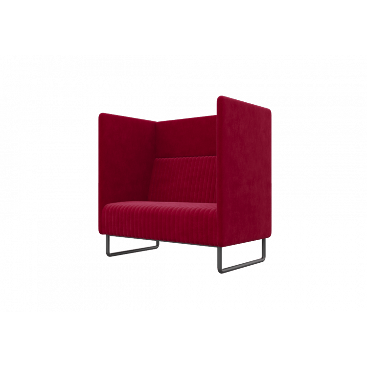 Bronks Диван одноместный BROS-1 Teddy 644/Металл Черный 1050*760*1180