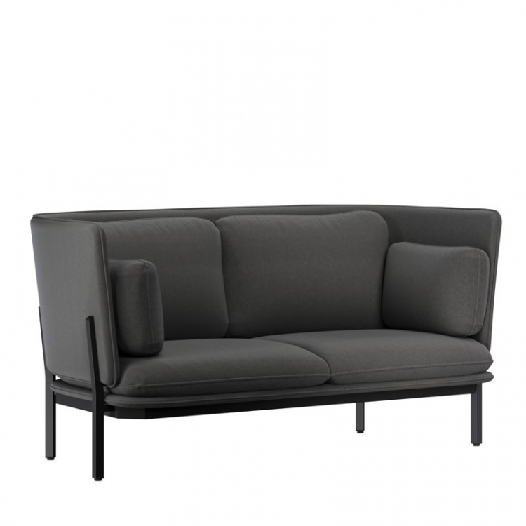 Stato Диван двухместный с низкой спинкой STA-02L Verona 66/Металл Черный 1730*850*855
