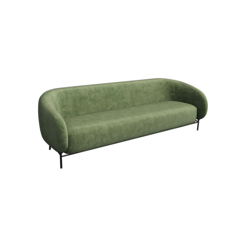 Belt Диван трёхместный BLT-3 Teddy 917/Металл Черный 2210*850*730