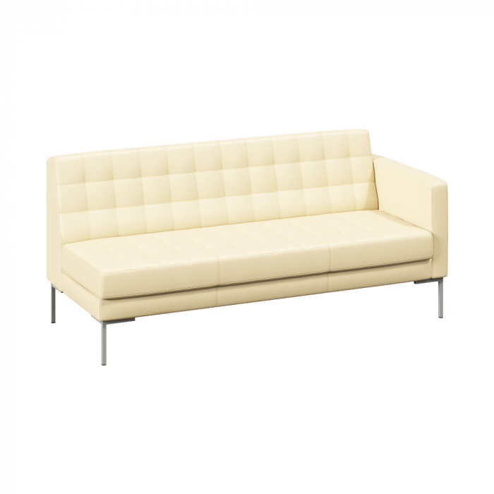 Forest Секция с подлокотником трехместная FR-SP-03 (L) Oregon 11/Металл Серый 1850*800*840