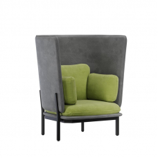 Stato Диван одноместный с высокой спинкой STA-01 Teddy 316/Teddy 35/Металл Черный 1070*900*1200