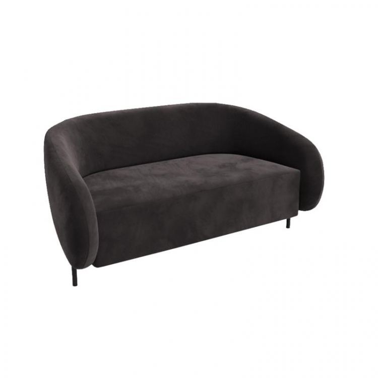 Belt Диван двухместный BLT-2 Velvet Lux 99/Металл Черный 1560*850*730