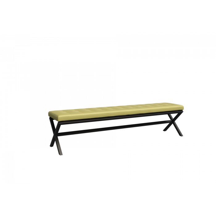 Некст Банкетка трехместная NLT.L-3 Korfu 14/Металл Антрацит 1950*380*480