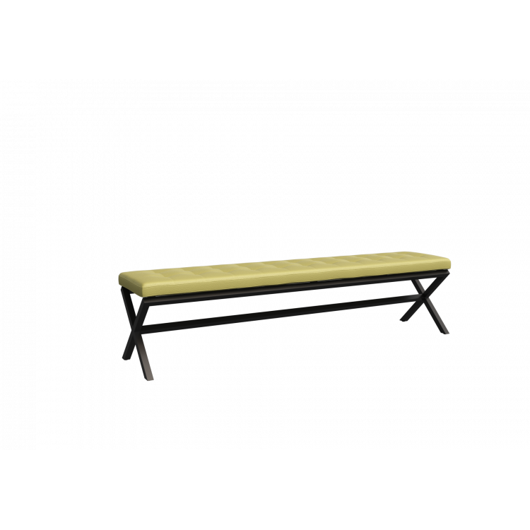 Next Банкетка трехместная NLT.L-3 Korfu 14/Металл Антрацит 1950*380*480