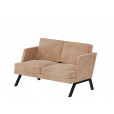 Aldo Диван двухместный ALD-02L Timless 020/Металл Черный 1430*875*890