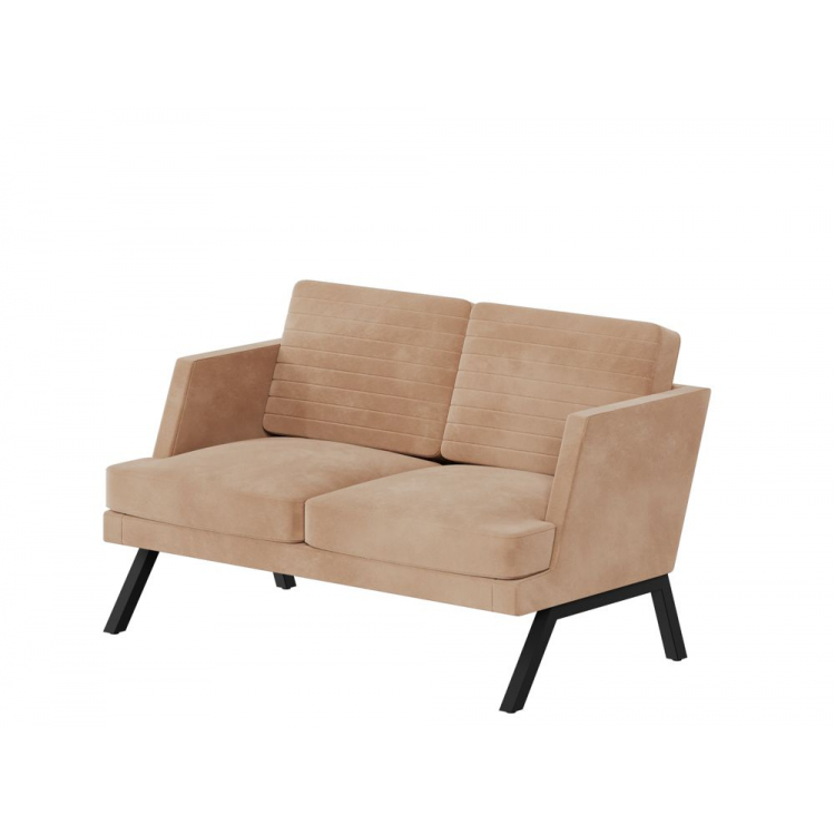 Aldo Диван двухместный ALD-02L Timless 020/Металл Черный 1430*875*890