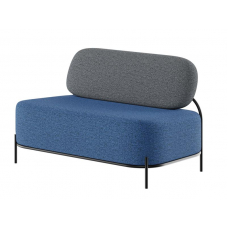 Jive Диван двухместный JVE-2 Ness 012/Ness 009/Металл Черный 1250*720*770