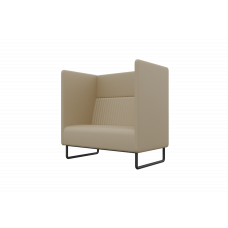 Bronks Диван одноместный BROS-1 Dollaro 517/Металл Черный 1050*760*1180