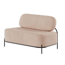 Jive Диван двухместный JVE-2 Velutto 65/Металл Черный 1250*720*770