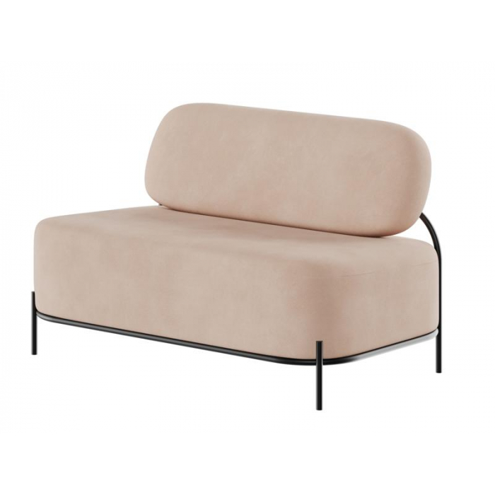 Jive Диван двухместный JVE-2 Velutto 65/Металл Черный 1250*720*770