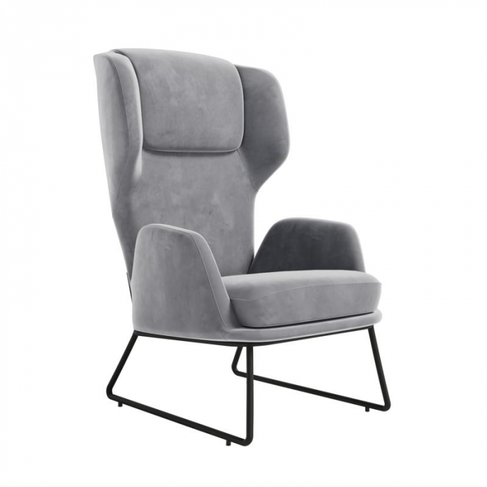 Pronto Кресло PRNT-01 Velutto 12/Металл Черный 680*760*1090