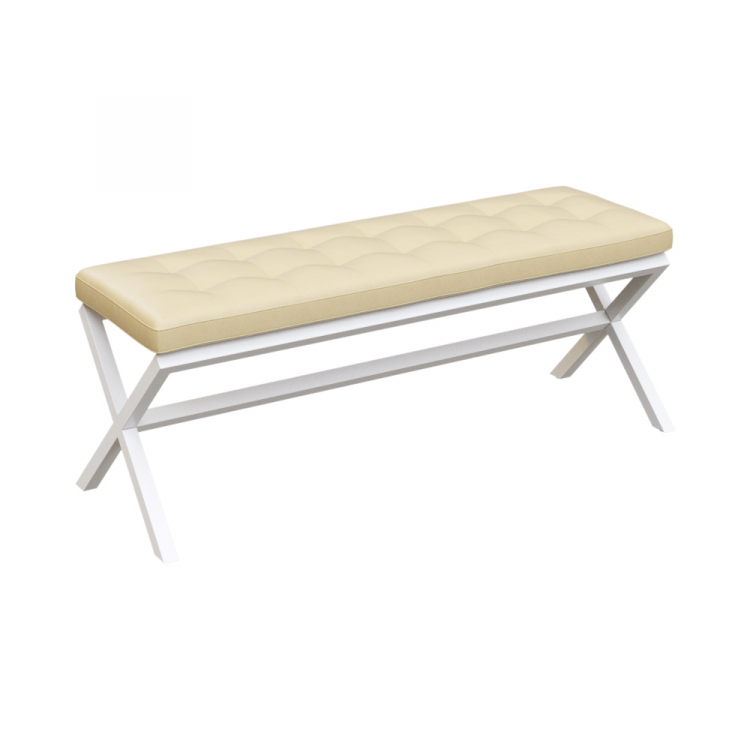 Next Банкетка двухместная NLT.L-2 Oregon 11/Металл Белый 1300*380*480