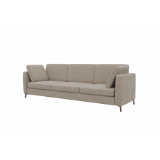 Brasco Диван трехместный BRS-3 Сан 03/Металл Черный 2450*800*840