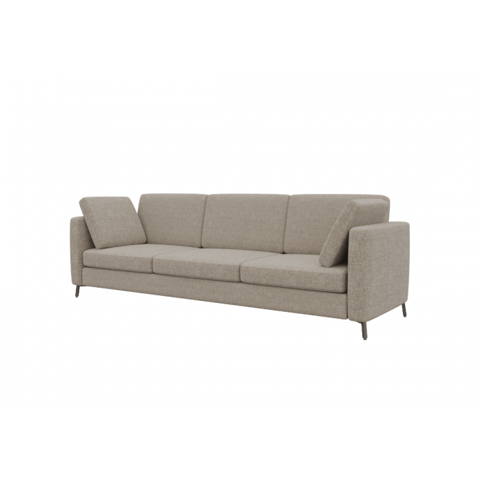 Brasco Диван трехместный BRS-3 Сан 03/Металл Черный 2450*800*840