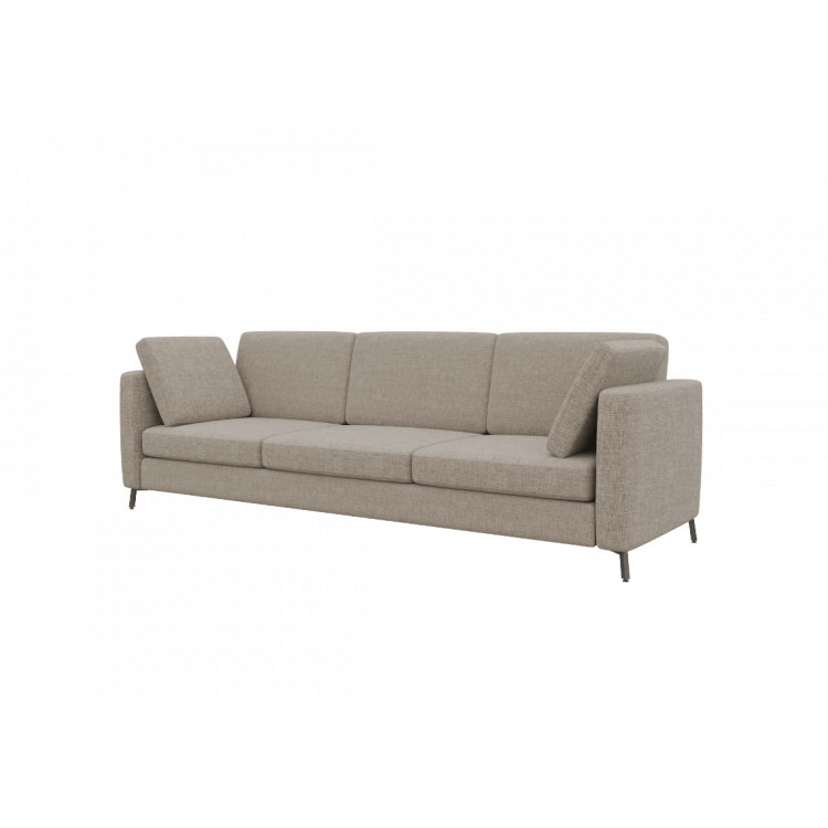 Brasco Диван трехместный BRS-3 Сан 03/Металл Черный 2450*800*840