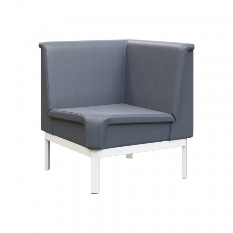 Module Диван угловой MD.U1 Oregon 17/Металл Белый 700*700*800