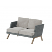 Aldo Диван двухместный ALD-02L Storm 022/Storm 017/Металл Капучино 1430*875*890