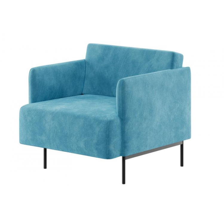 Stenly Диван одноместный STN-1 Teddy 133/Металл Черный 800*840*760