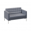 Forest Диван двухместный FR-DP-02 Oregon 17/Металл Серый 1360*800*840