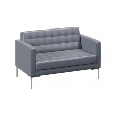 Forest Диван двухместный FR-DP-02 Oregon 17/Металл Серый 1360*800*840
