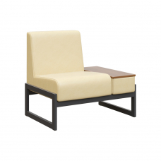 Module Диван одномест. столик унив. MD.D1-ST1 Oregon 11/Орех Гварнери/Металл Черный 980*700*800