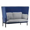 Stato Диван двухместный с высокой спинкой STA-02 Like 785/Like 992/Металл Черный 1820*900*1200