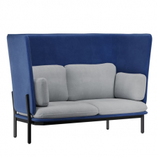 Stato Диван двухместный с высокой спинкой STA-02 Like 785/Like 992/Металл Черный 1820*900*1200