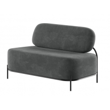 Jive Диван двухместный JVE-2 Velutto 75/Металл Черный 1250*720*770