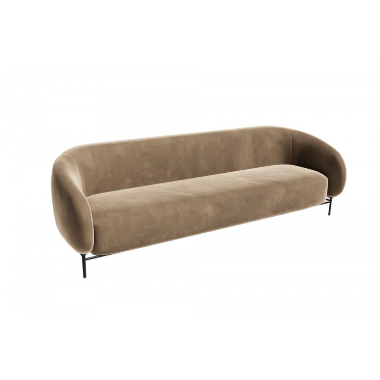 Belt Диван трёхместный BLT-3 Ness 006/Металл Черный 2210*850*730