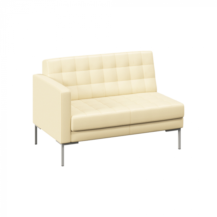 Forest Секция с подлокотником двухместная FR-SP-02 (R) Oregon 11/Металл Серый 1270*800*840