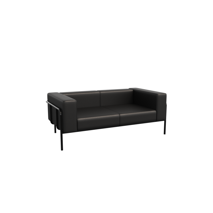 Flex Диван двухместный FLX-2 Santorini 0401/Металл Черный 1750*915*690