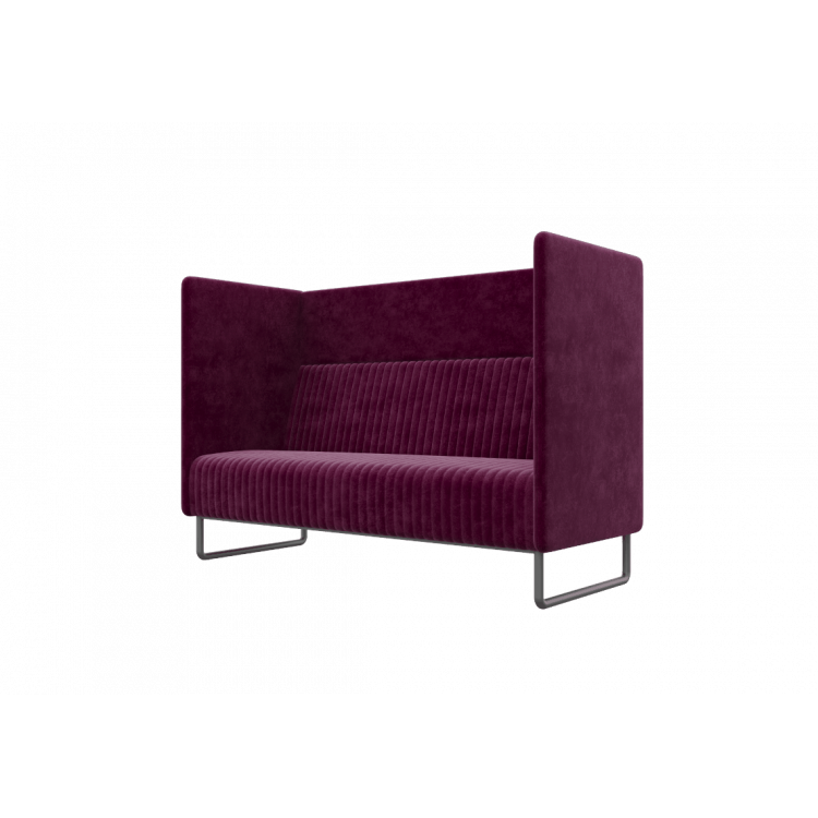 Bronks Диван двухместный BROS-2 Velvet lux 65/Металл Черный 1715*760*1180